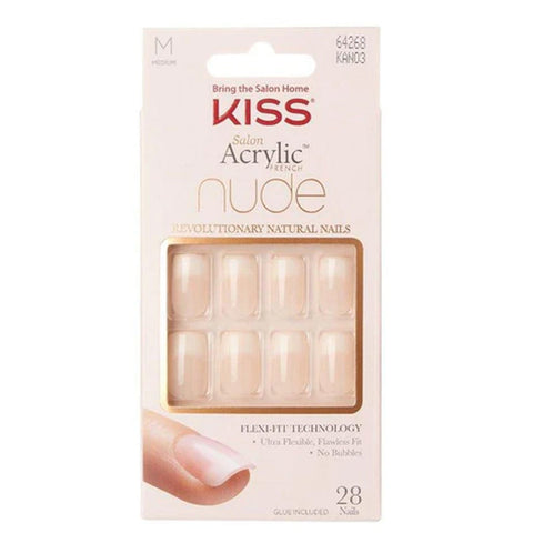 KISS SALON ACRYLIC FRENCH NUDE NAILS