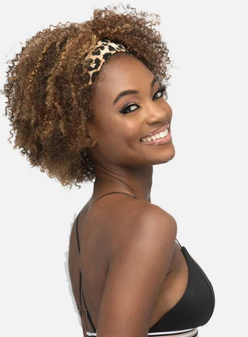 VIVICA A. FOX 11″ LAYERED SCREW CURL W/ LEOPARD PRINT HEADBAND HB-FAYE