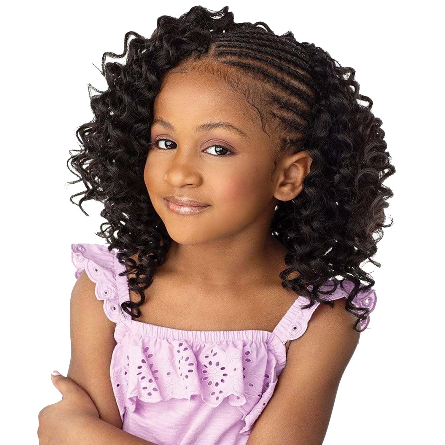 SENSATIONNEL FULLY-FOLDED KIDS 2X LULU MINI DEEP WAVE 10" CROCHET BRAID