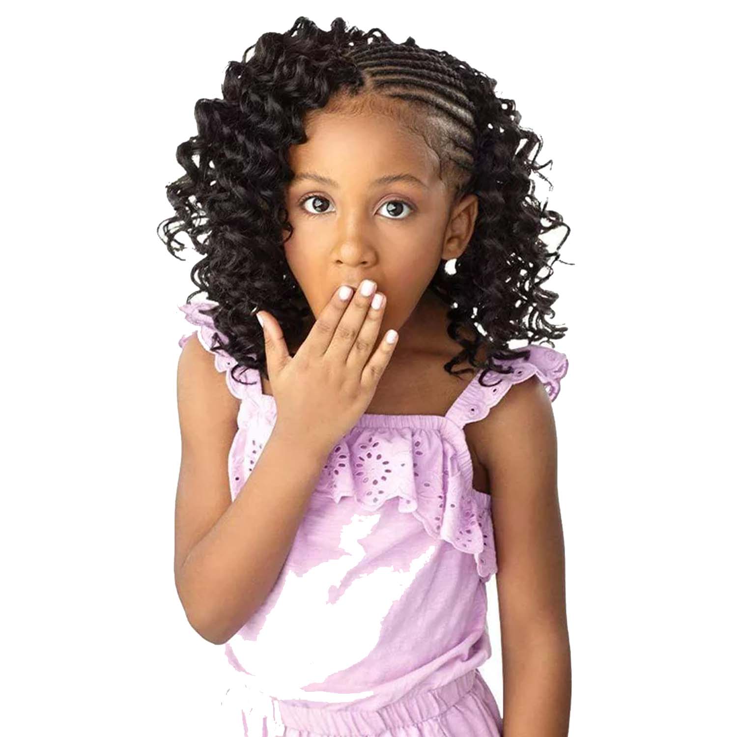 SENSATIONNEL FULLY-FOLDED KIDS 2X LULU MINI DEEP WAVE 10" CROCHET BRAID