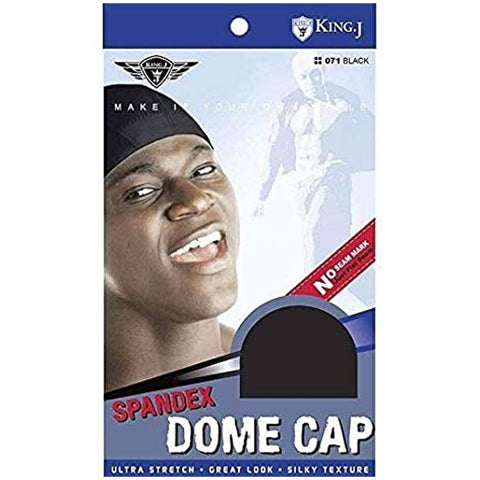 KING J SPANDEX DOME CAP #071 BLK