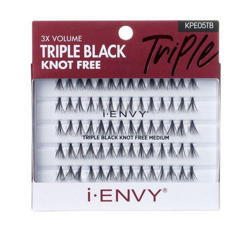 IEK TRIPLE BLACK KNOT FREE INDIVIDUAL LASH 70 PC