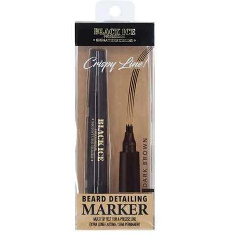 BLACK ICE PROFESSIONAL SIGNATURE SERIES BEARD DETAILING MARKER- DARK BROWN