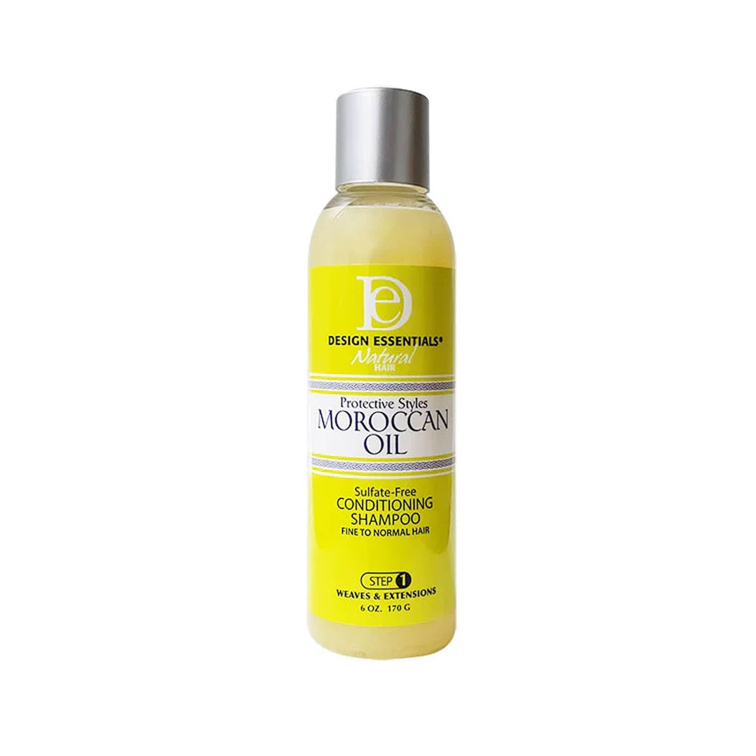 DESIGN ESSENTIALS MOROCCAN ARGAN OIL SULFATE-FREE CONDITIONING SHAMPOO 6oz.