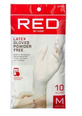 RED BY KISS POWDER-FREE LATEX GLOVES