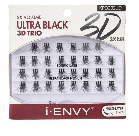 IEK 3D TRIO ULTRA BLACK INDIVIDUAL LASHES