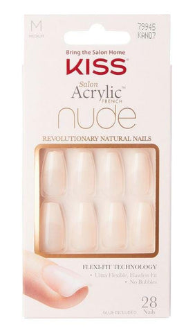 KISS SALON ACRYLIC FRENCH NUDE NAILS