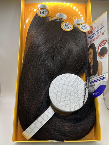 SHAKE-N-GO QUE BY MILKY WAY 100% HUMAN HAIR MASTERMIX FOURBULOUS 12"/13"/14"/INVISIBLE PART 12" 4 PCS PACK