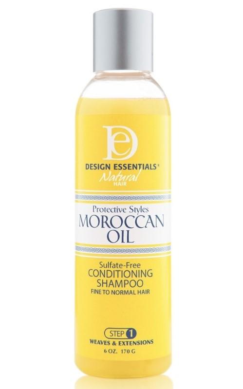 DESIGN ESSENTIALS MOROCCAN ARGAN OIL SULFATE-FREE CONDITIONING SHAMPOO 6oz.