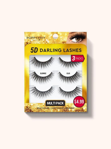 Poppy & IVY- 5D Darling Lashes Multipack - 3 Pairs