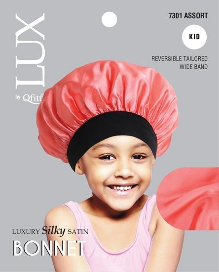 LUX KIDS SILKY BONNET QFITT #7301 ASSORT