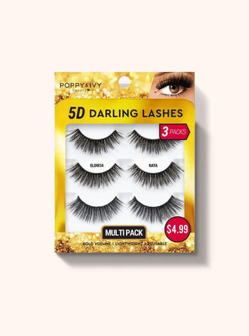 Poppy & IVY- 5D Darling Lashes Multipack - 3 Pairs