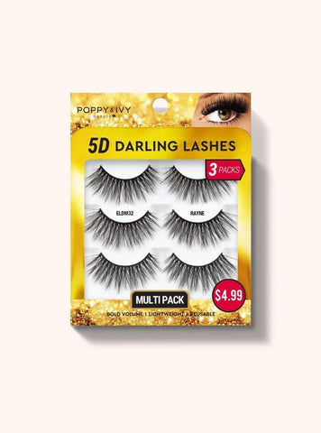 Poppy & IVY- 5D Darling Lashes Multipack - 3 Pairs