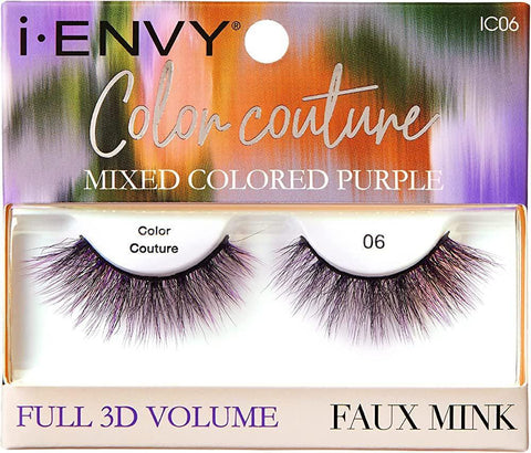 I-ENVY COLOR COUTURE 3D FULL VOLUME FAUX MINK MIXED COLOR EYELASHES