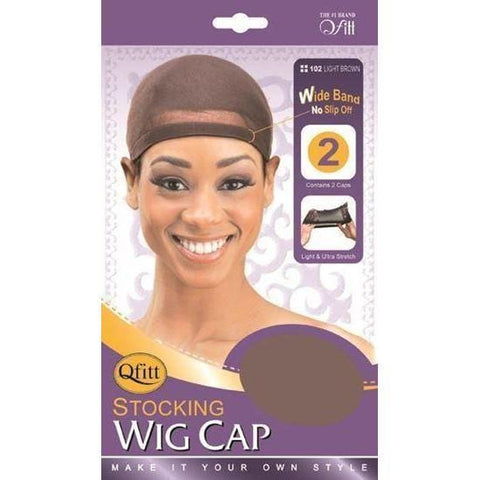 QFITT WIG CAP #102 LIGHT BROWN