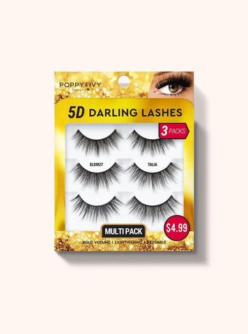 Poppy & IVY- 5D Darling Lashes Multipack - 3 Pairs