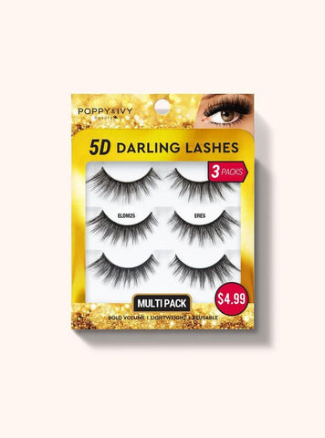 Poppy & IVY- 5D Darling Lashes Multipack - 3 Pairs