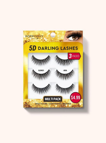 Poppy & IVY- 5D Darling Lashes Multipack - 3 Pairs