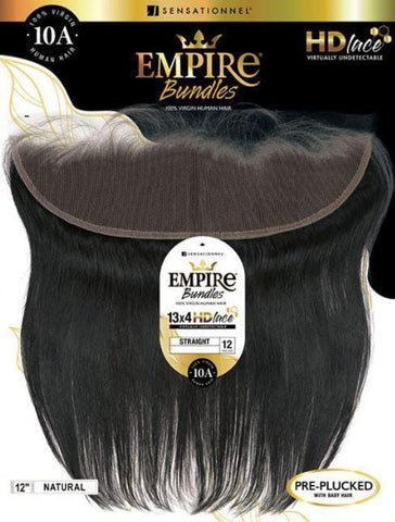 EMPIRE BUNDLES 10A 100% VIRGIN HUMAN HAIR 13×4 HD LACE CLOSURE 12"