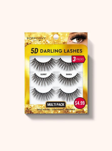 Poppy & IVY- 5D Darling Lashes Multipack - 3 Pairs