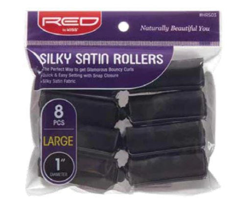 RED BY KISS SILKY SATIN ROLLERS