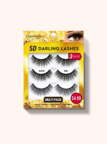 Poppy & IVY- 5D Darling Lashes Multipack - 3 Pairs