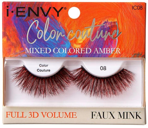 I-ENVY COLOR COUTURE 3D FULL VOLUME FAUX MINK MIXED COLOR EYELASHES