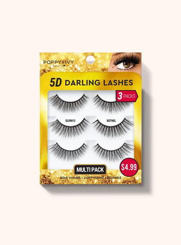 Poppy & IVY- 5D Darling Lashes Multipack - 3 Pairs