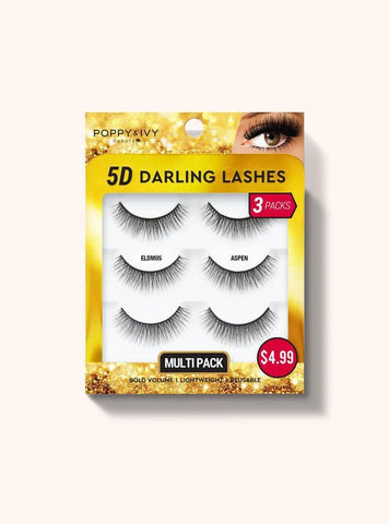 Poppy & IVY- 5D Darling Lashes Multipack - 3 Pairs