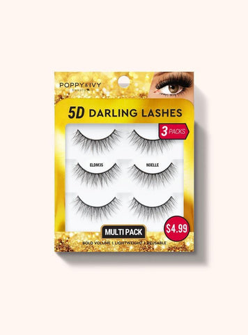 Poppy & IVY- 5D Darling Lashes Multipack - 3 Pairs